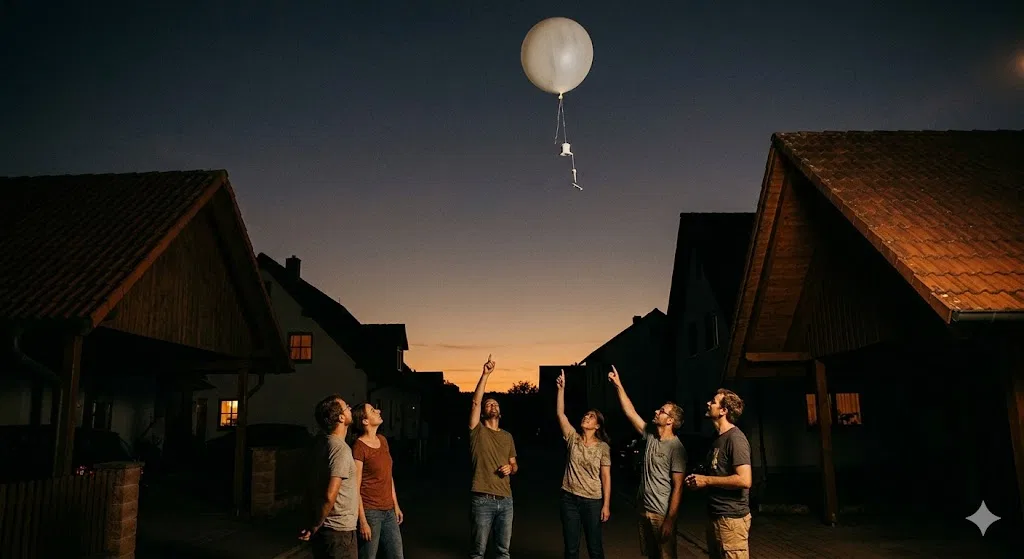 Overview image for Why Balloons Become Flying Saucers | ifos causes of UFO