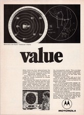 Listing image for Motorola Vintage Print Ad Totalscope Radar Display 1972 Electronics