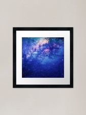 Listing image for Beautiful astro starry night sky. F Framed Wall Art Poster Canvas Print Picture