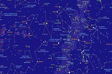 Listing image for A3/A4 SIZE - Star Chart Educational Map of the sky cosmos PANORAMA POSTER # 4