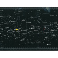 Listing image for Space CSM-TEC Apollo 11 Star Chart Map Galaxy Canvas Wall Art Print Poster