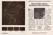 Listing image for Signaal 1980 Vintage 2pg Print Ad 2 Four-Colour Radar Display